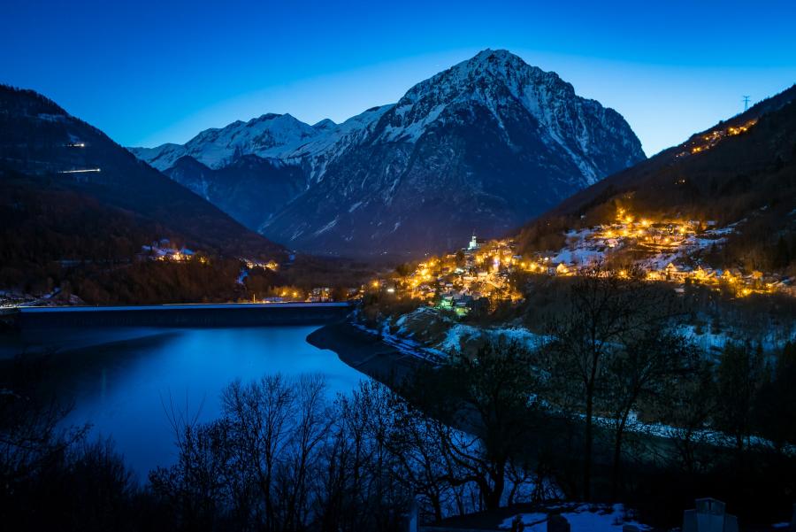 Nuit neige délestage